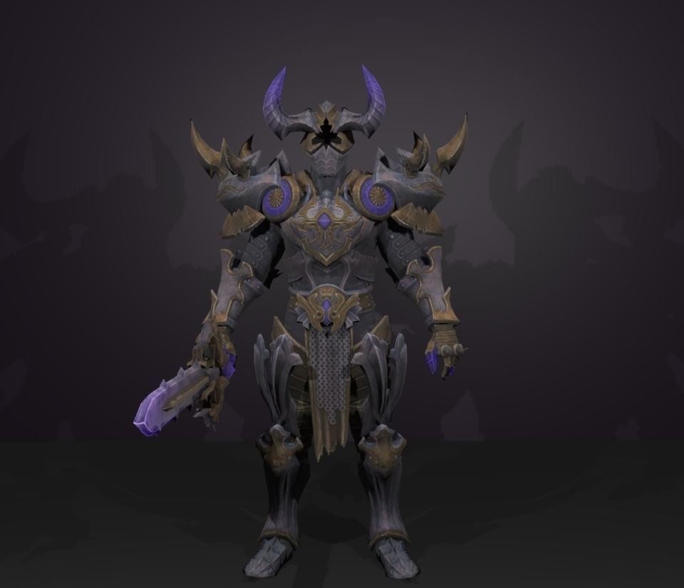 knight king 3D model_1
