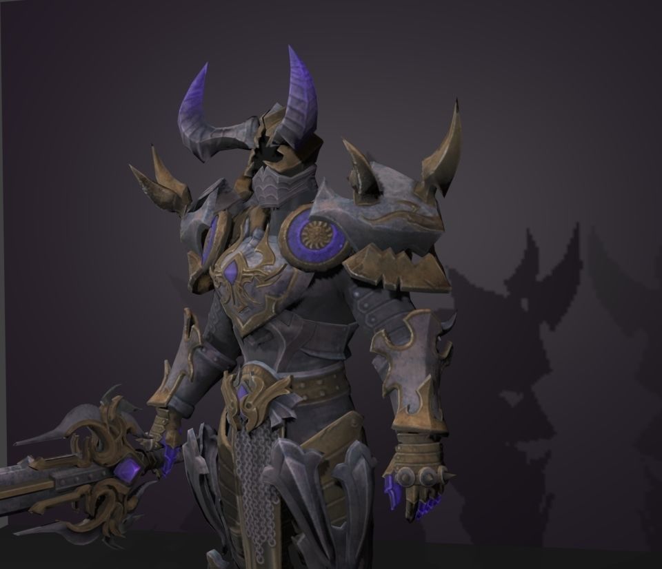 knight king 3D model_2