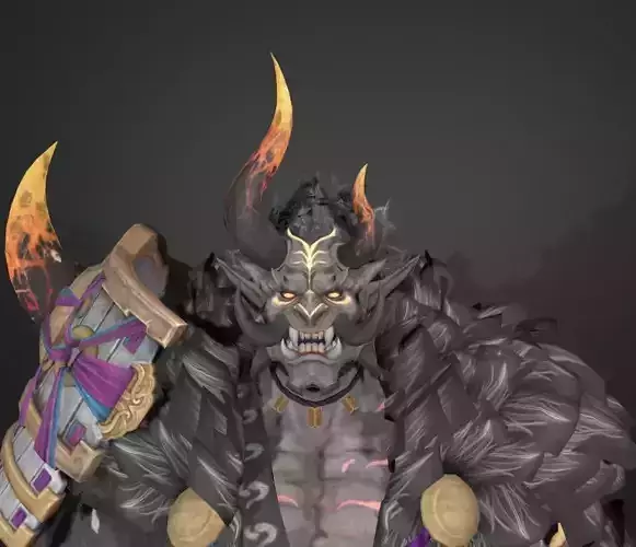samurai knight 3D model