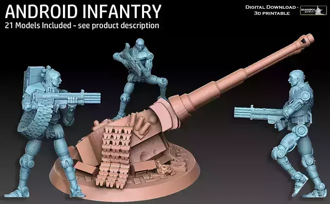 Android Infantry 3D print model