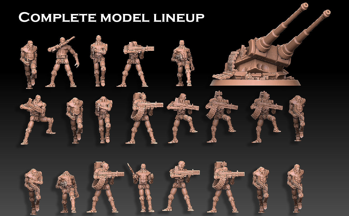 Android Infantry 3D print model_1