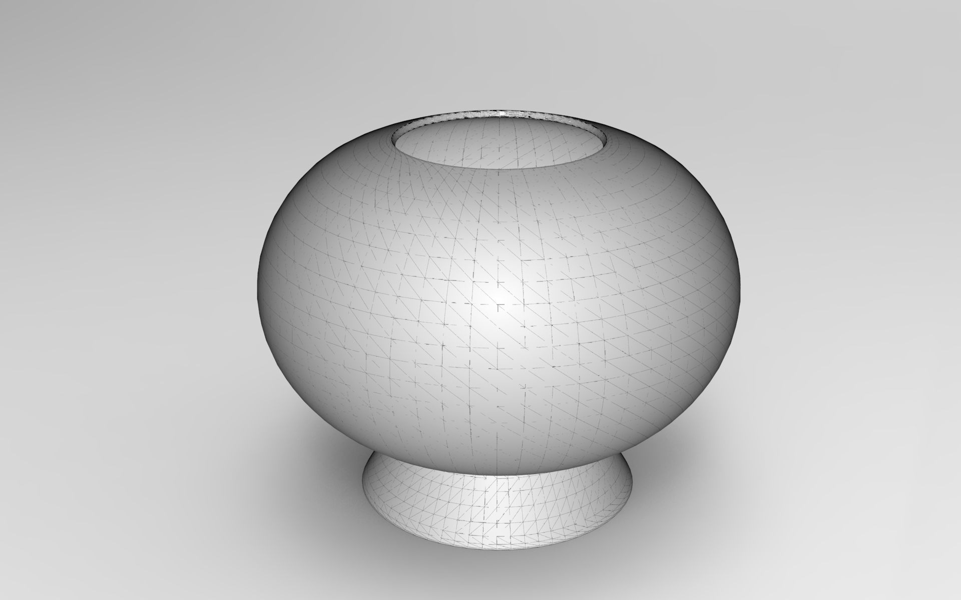 Sphe Vase Low-poly 3D model_5