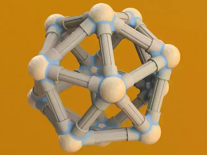 Icosahedral Structures with Atoms