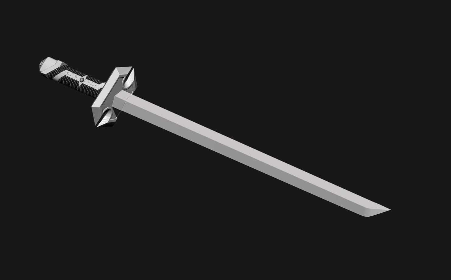 tycoon bujin sword  3D print model_5