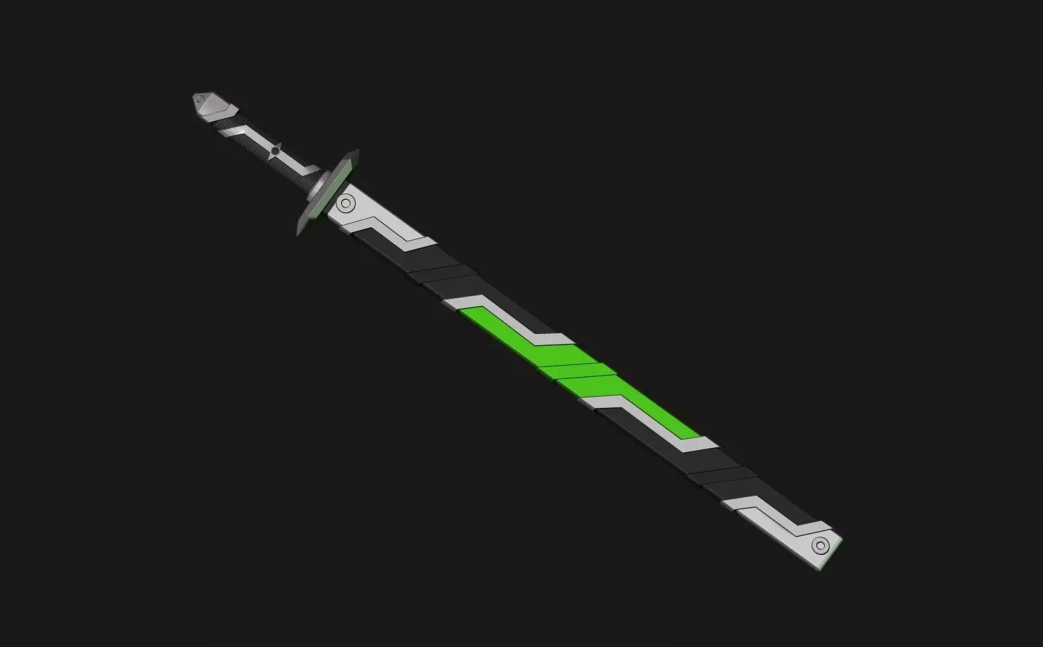 tycoon bujin sword  3D print model_0