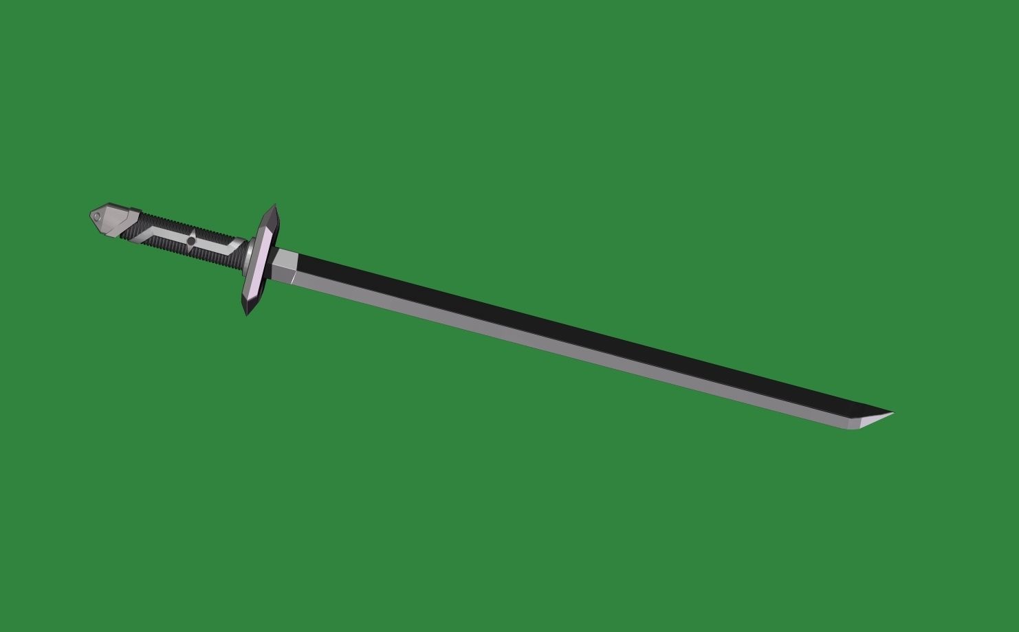tycoon bujin sword  3D print model_1