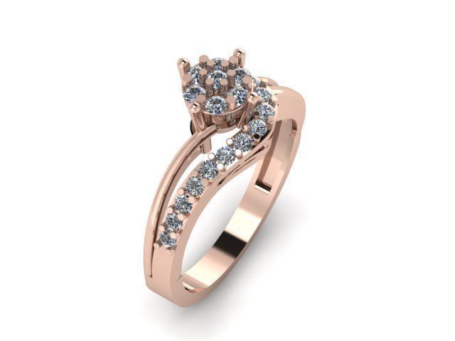 beautifull ring for daimonds 3D print model_8