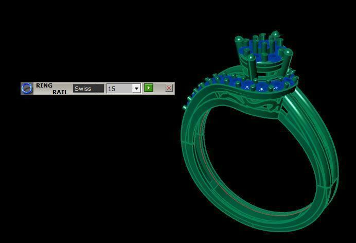 beautifull ring for daimonds 3D print model_14