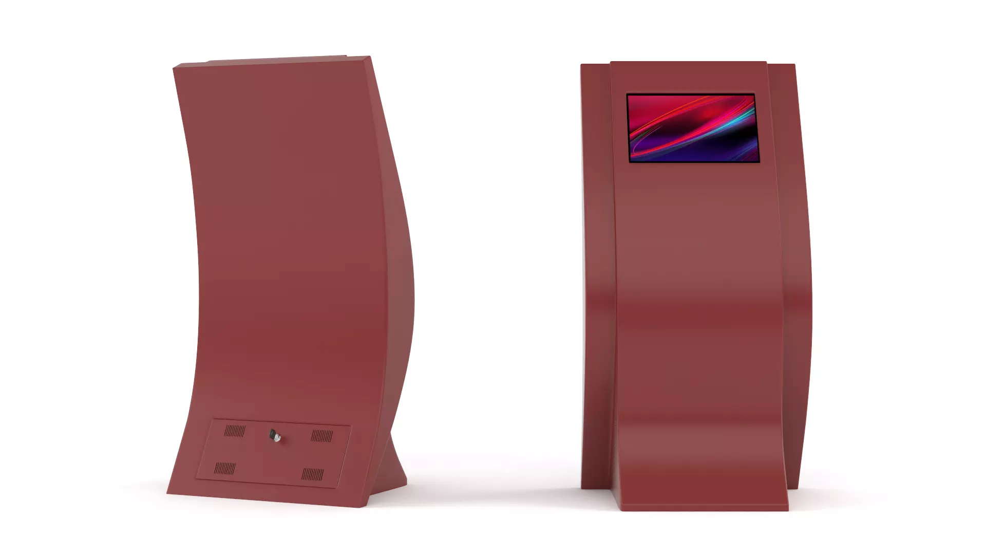 Electronic Kiosk 3D model_0