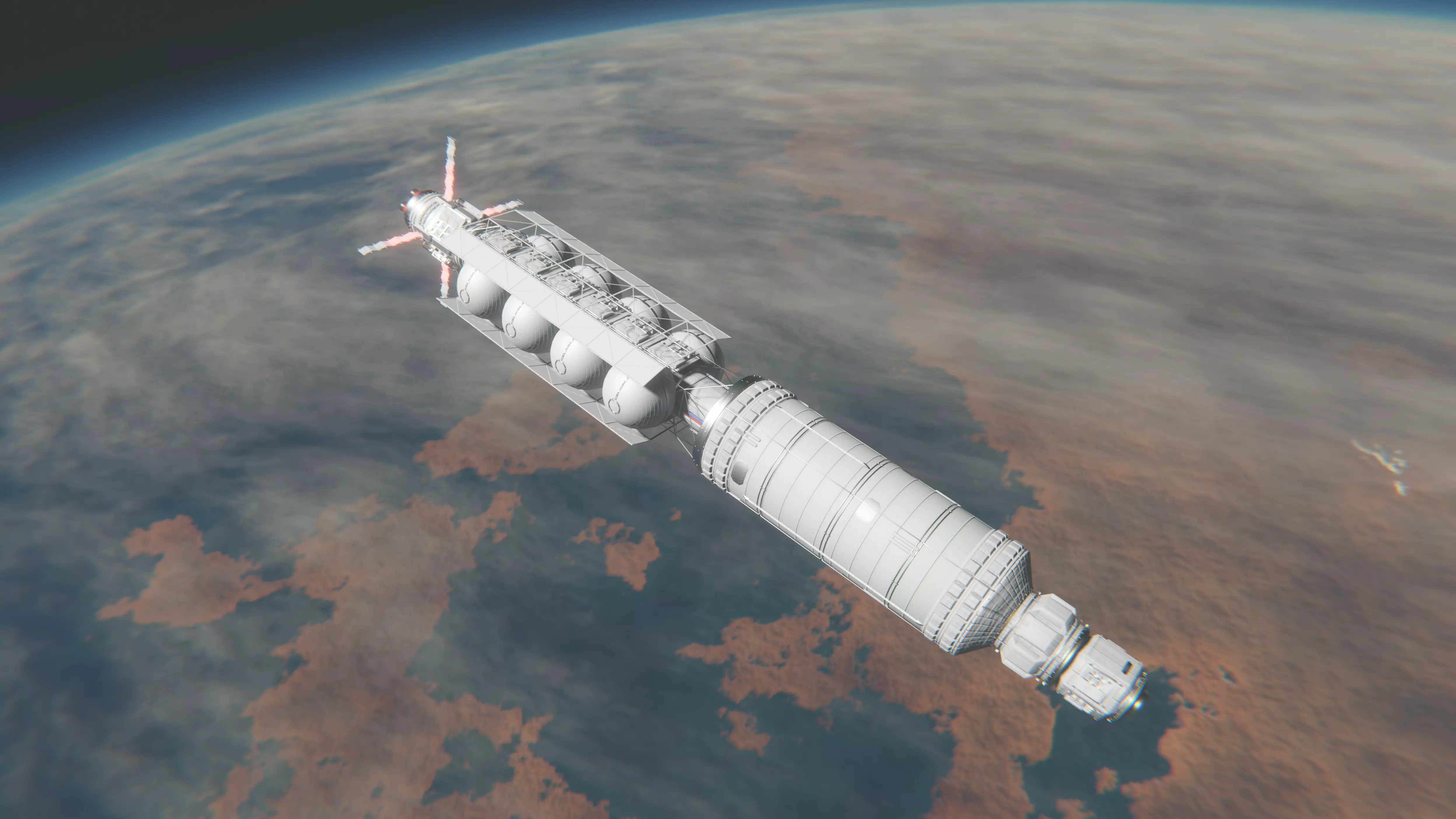 Spacestation - Realistic 3D model of a spacestation 3D model_0