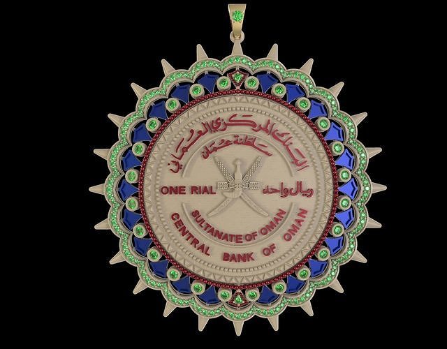Crystal Allah Pendant 3D model