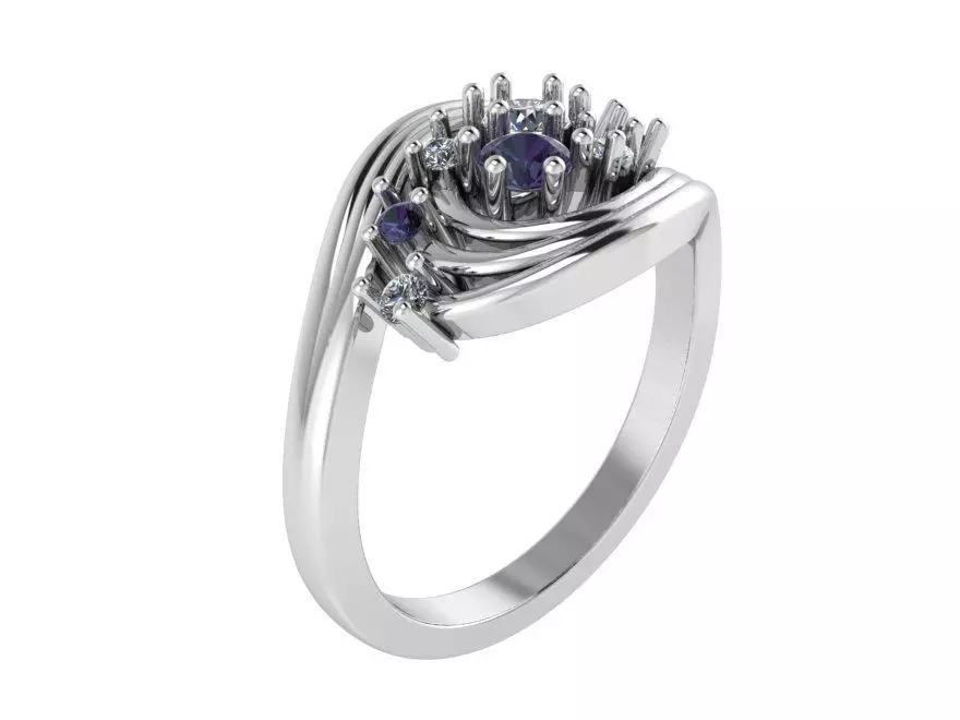 Spiral Ring 4013 3D print model