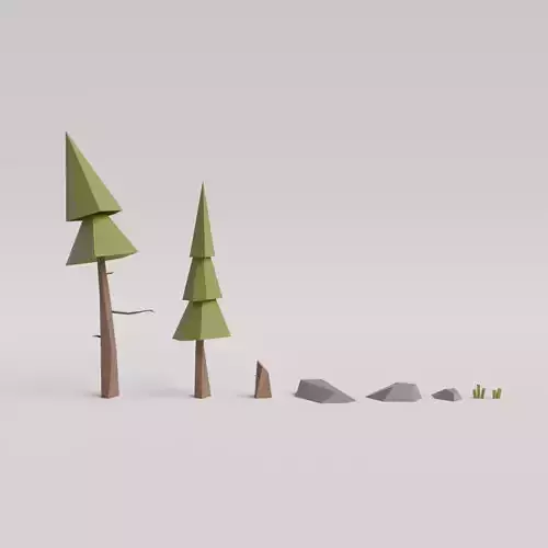 Low-Poly Forest Collection