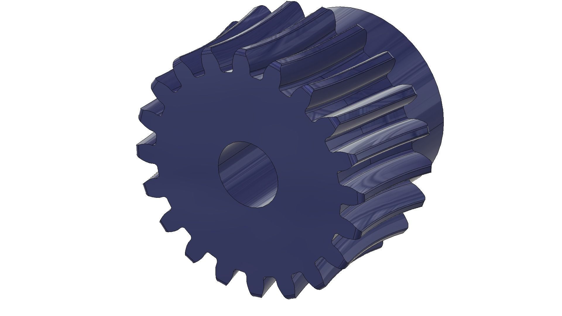 worm-helical gear arrangement 3D print model_2
