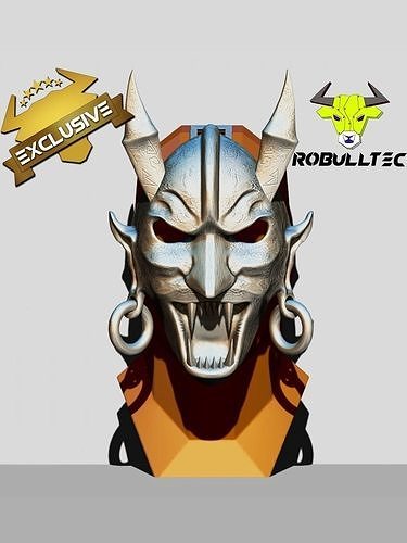 Yarka Demon Mask - Robulltec 3D print model