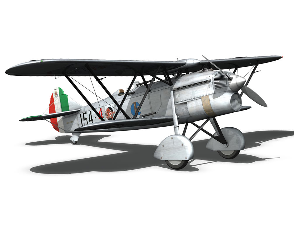 Fiat CR 32 - Italy Airforce - 154 Squadriglia 3D model_13