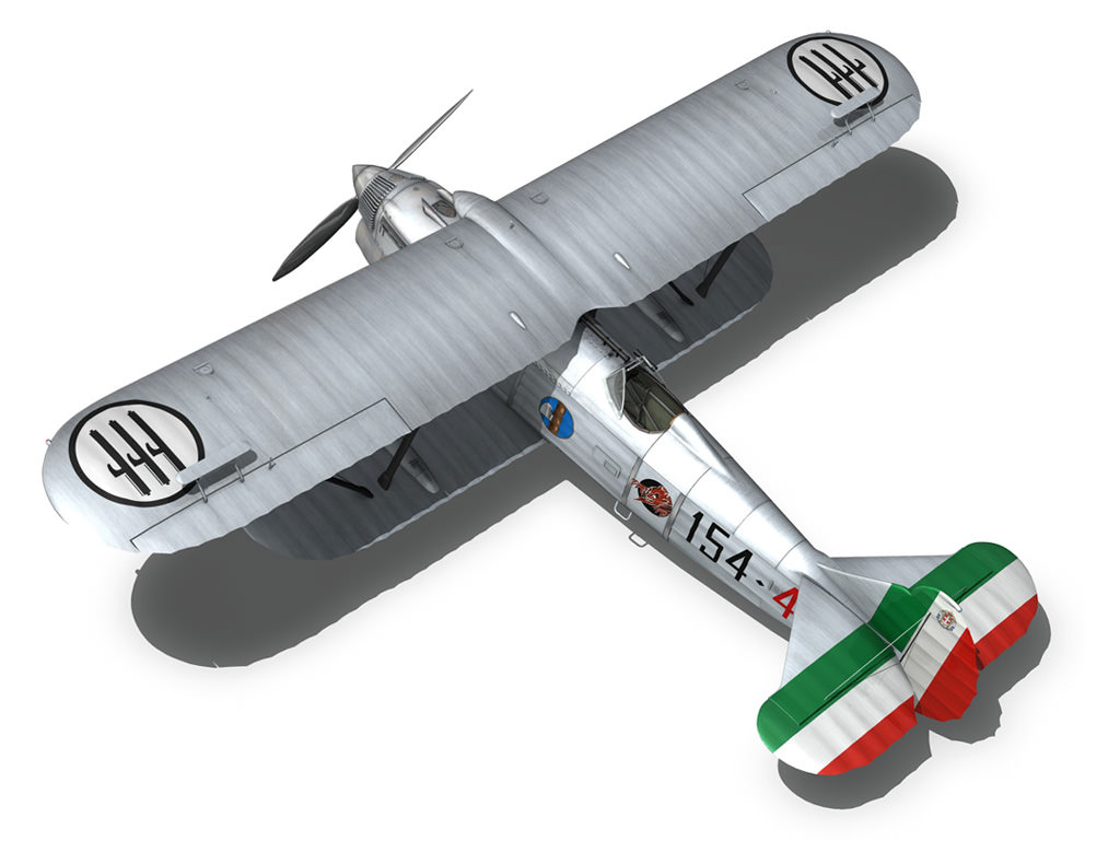 Fiat CR 32 - Italy Airforce - 154 Squadriglia 3D model_12