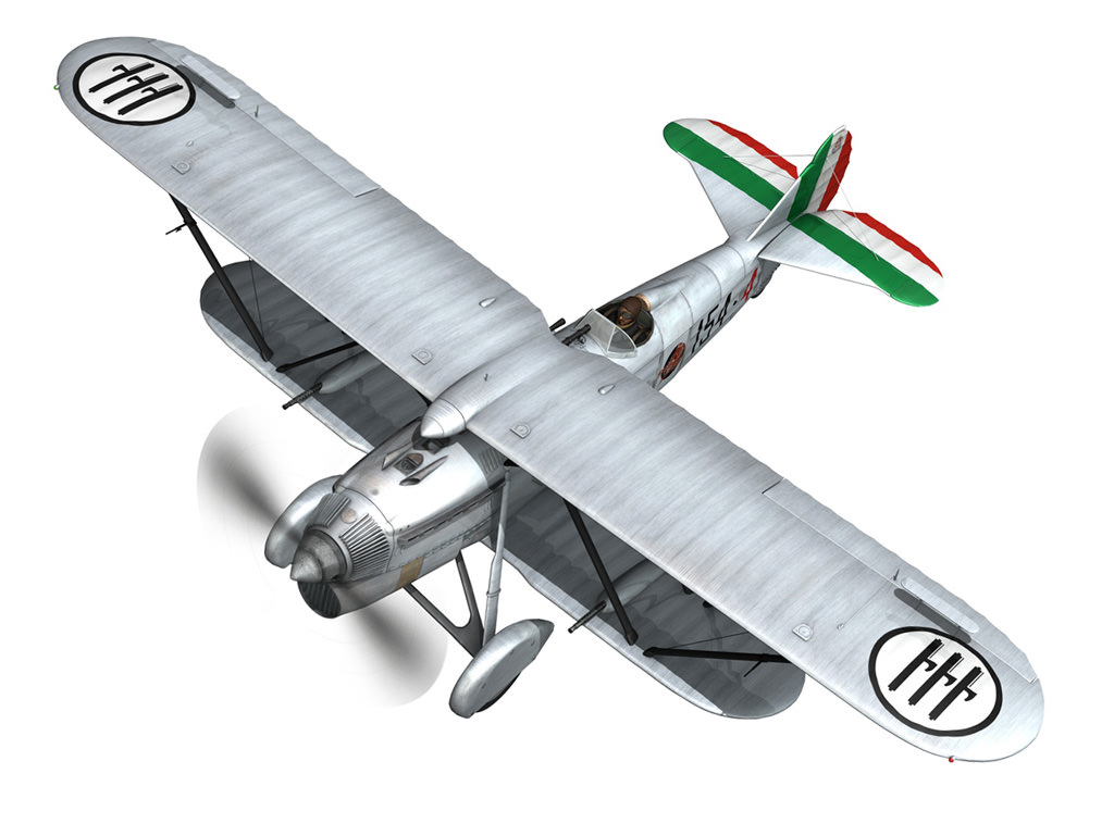Fiat CR 32 - Italy Airforce - 154 Squadriglia 3D model_7