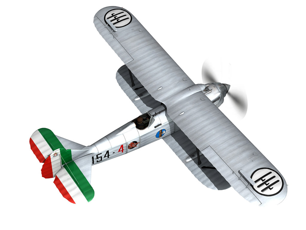 Fiat CR 32 - Italy Airforce - 154 Squadriglia 3D model_4