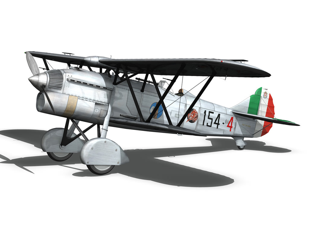 Fiat CR 32 - Italy Airforce - 154 Squadriglia 3D model_10