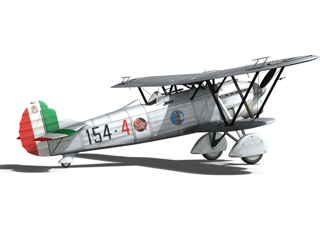 Fiat CR 32 - Italy Airforce - 154 Squadriglia 3D model_14