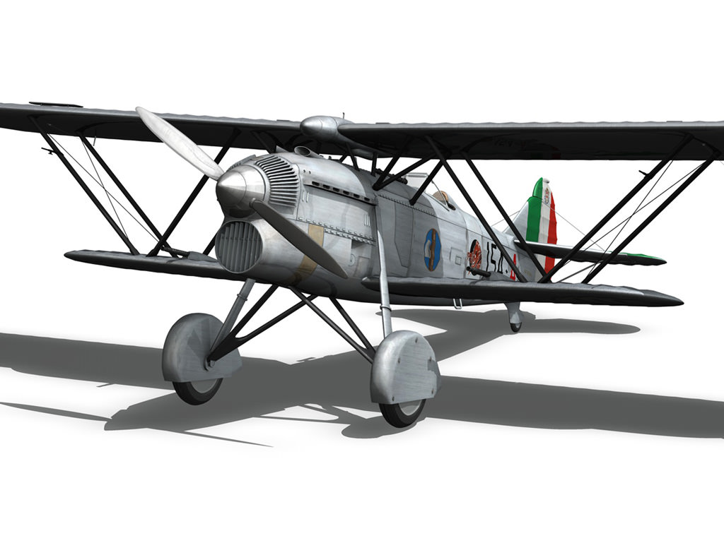 Fiat CR 32 - Italy Airforce - 154 Squadriglia 3D model_9