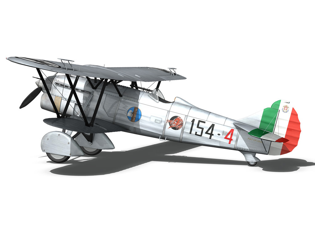 Fiat CR 32 - Italy Airforce - 154 Squadriglia 3D model_11