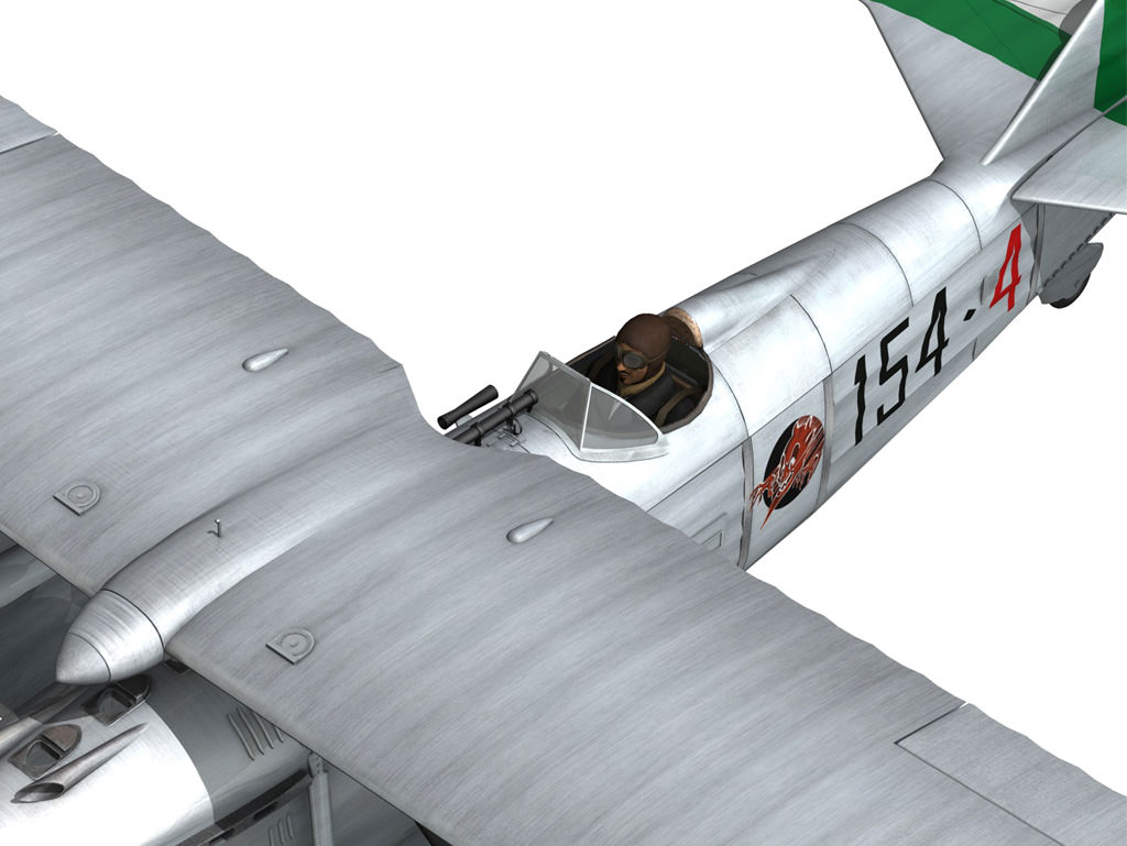 Fiat CR 32 - Italy Airforce - 154 Squadriglia 3D model_17