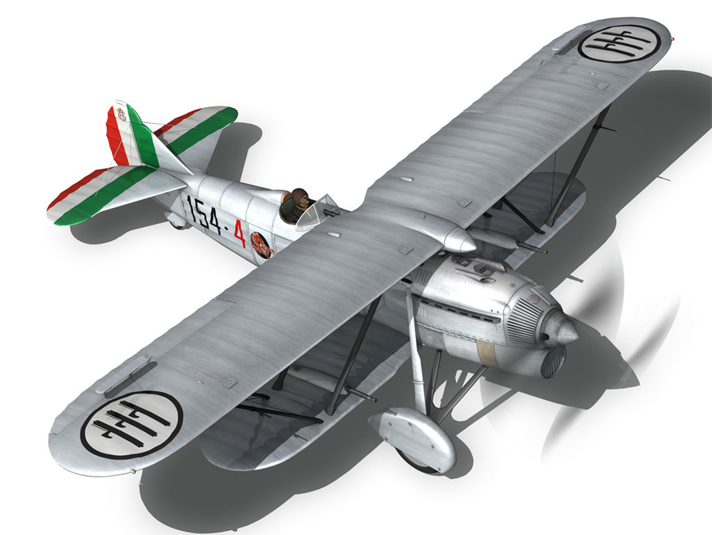 Fiat CR 32 - Italy Airforce - 154 Squadriglia 3D model_16