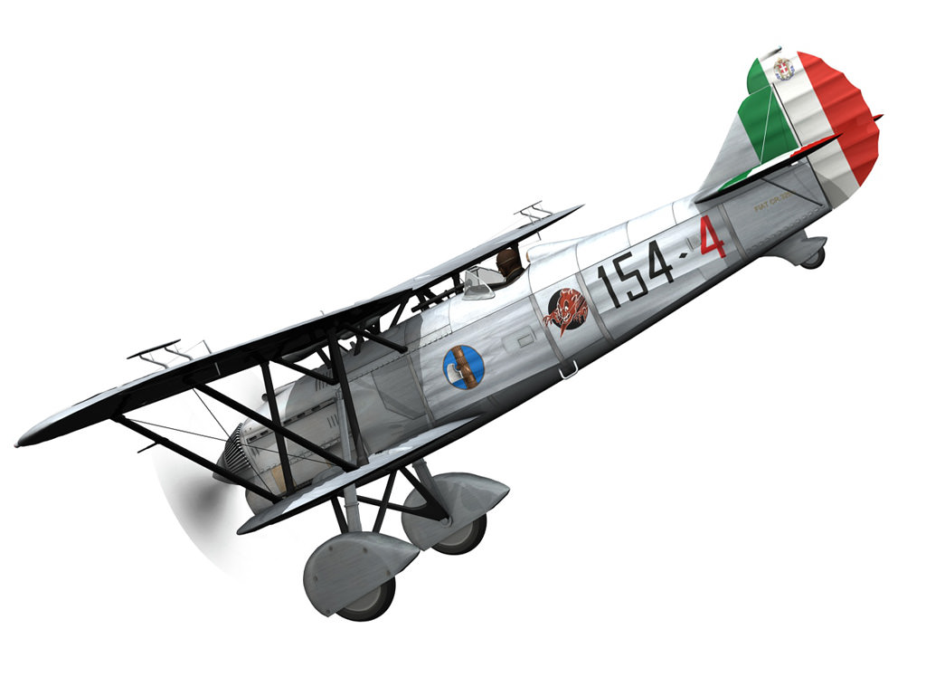 Fiat CR 32 - Italy Airforce - 154 Squadriglia 3D model_8