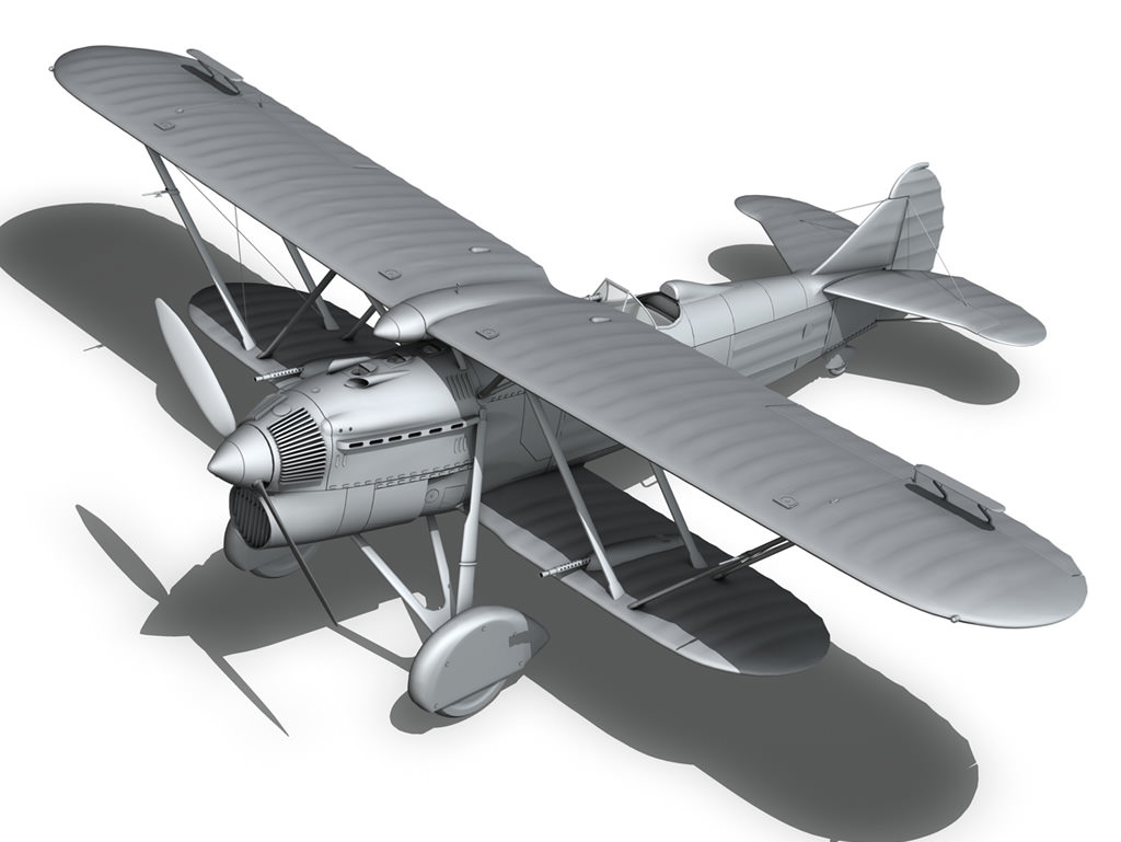 Fiat CR 32 - Italy Airforce - 154 Squadriglia 3D model_19