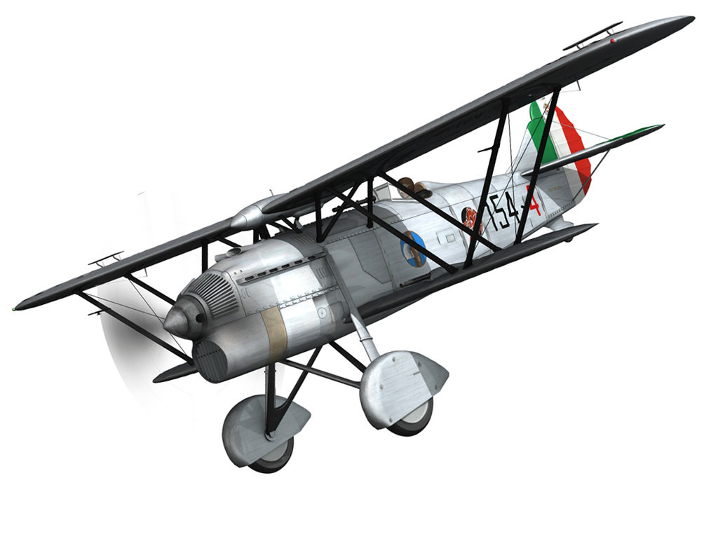Fiat CR 32 - Italy Airforce - 154 Squadriglia 3D model_6