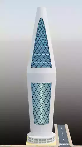 3D model of Lava lamp tower 