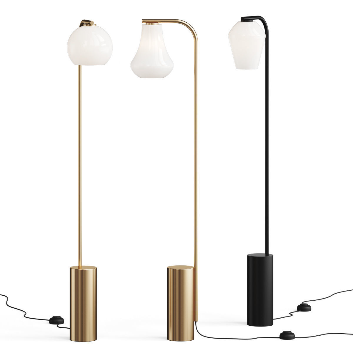 Crate and Barrel Arren Floor Lamp 3D model_1