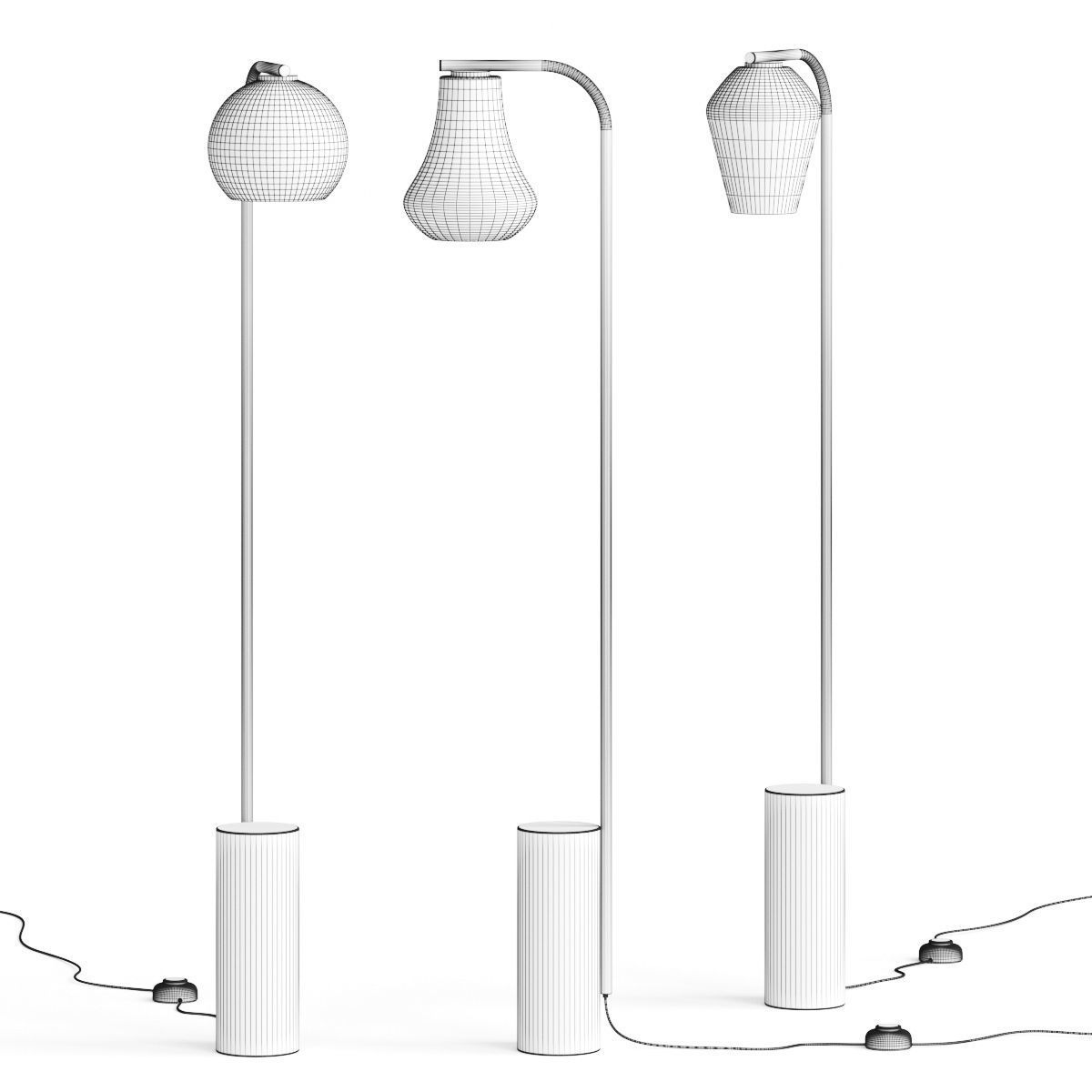 Crate and Barrel Arren Floor Lamp 3D model_2