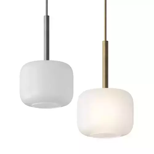 Crate and Barrel Colombe Burnished Pendant Light Lamp