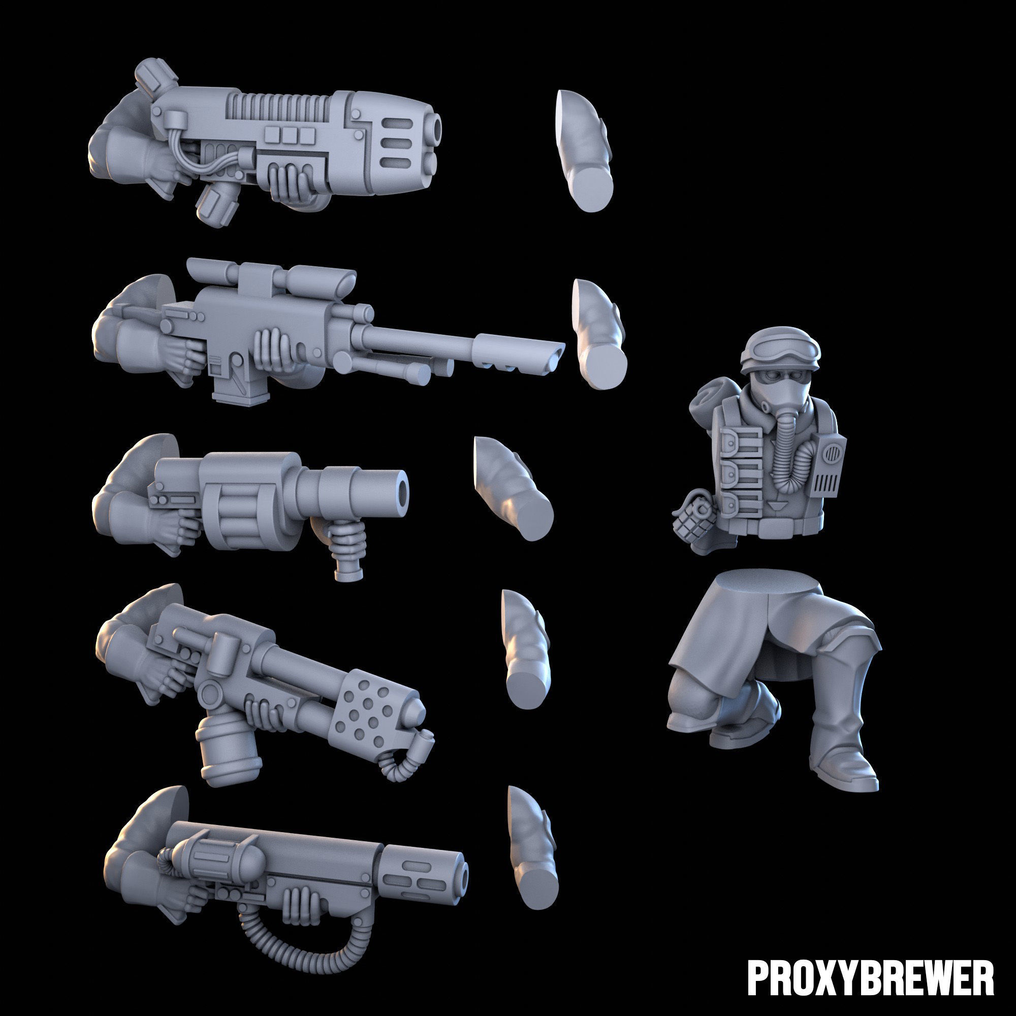 Deuterium Soldiers 3D print model_8