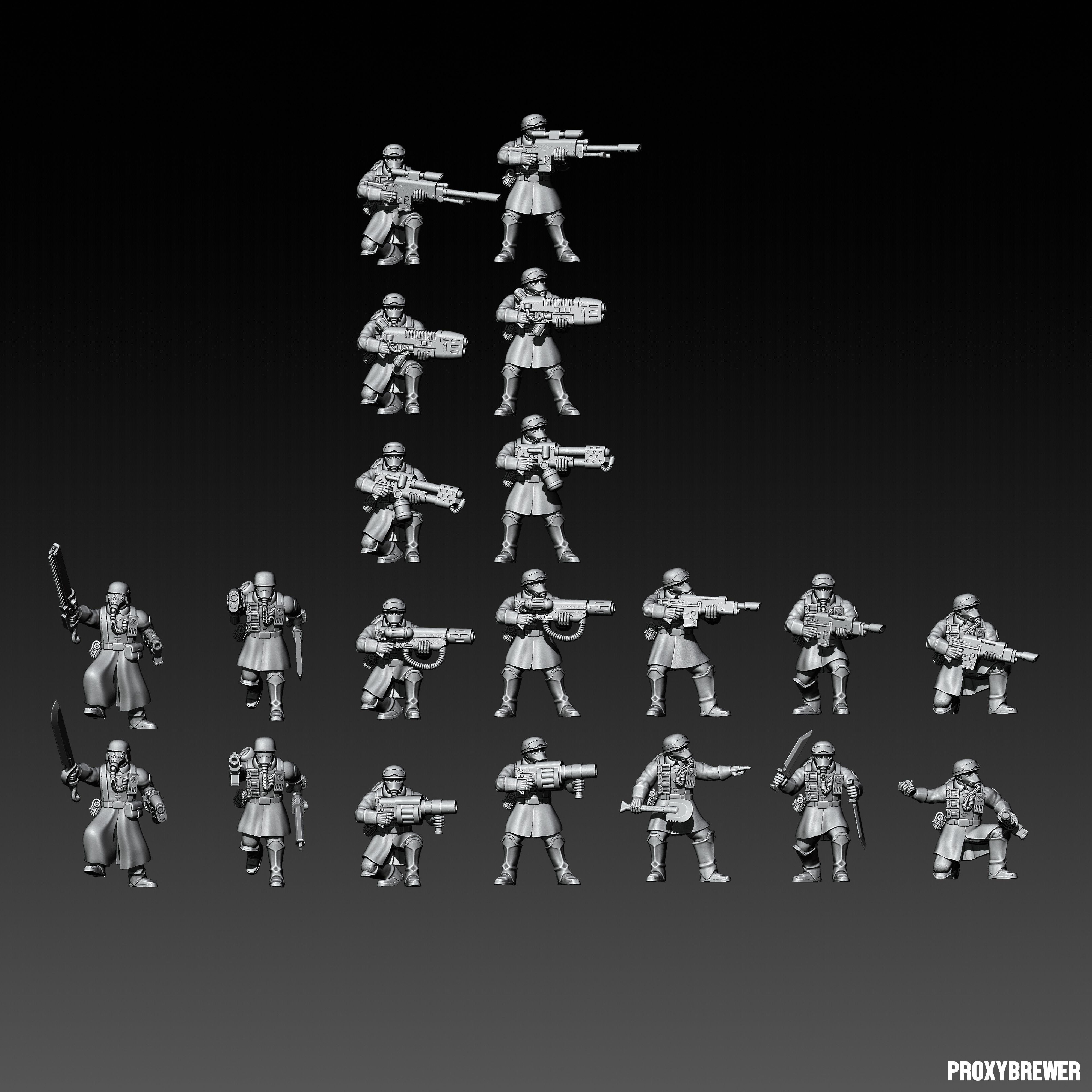 Deuterium Soldiers 3D print model_19