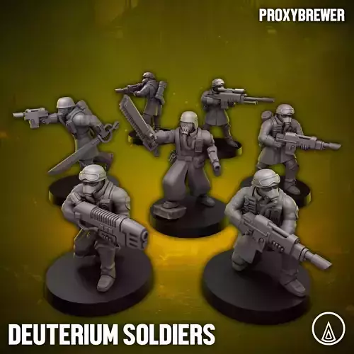 Deuterium Soldiers 3D print model Deuterium Soldiers 3D print model