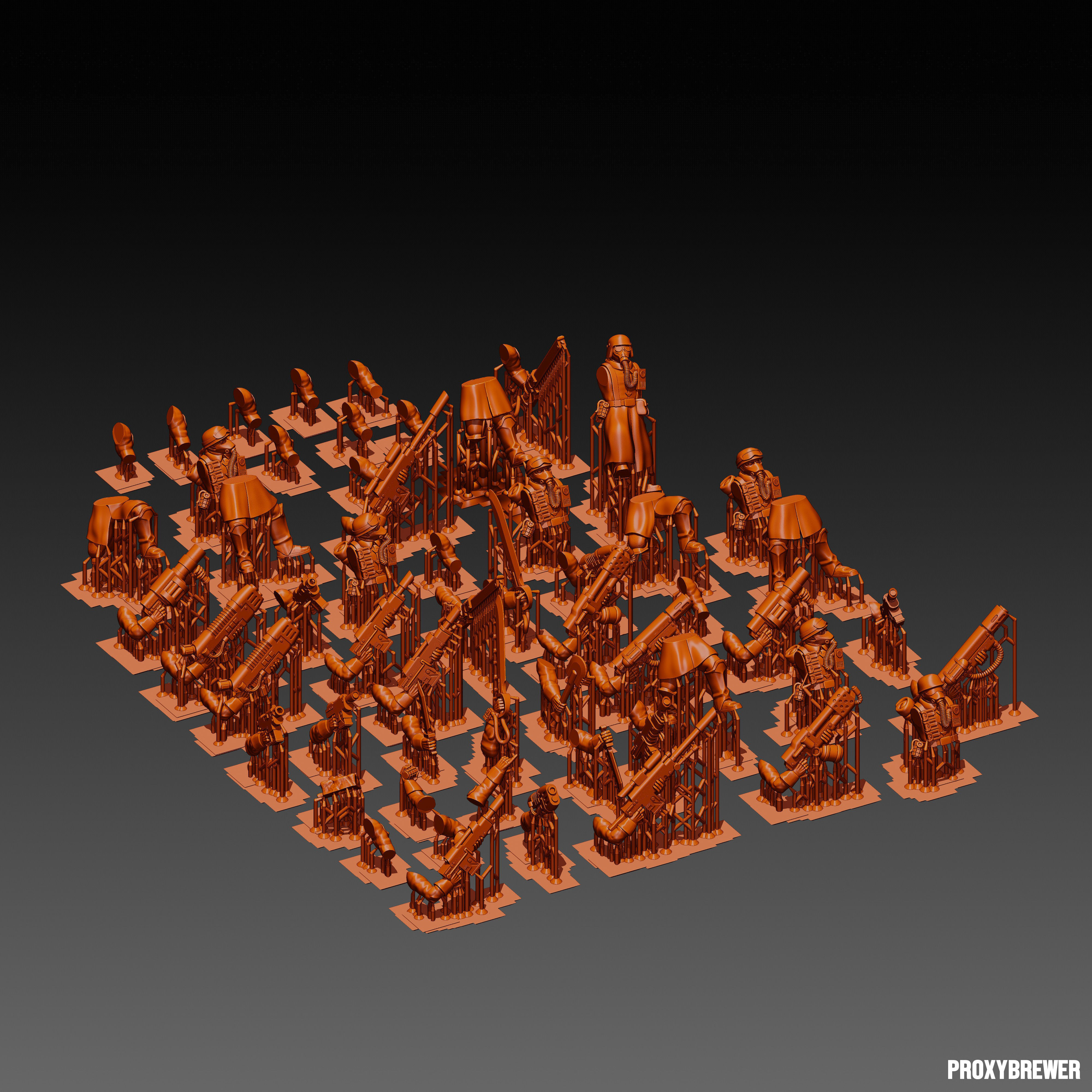 Deuterium Soldiers 3D print model_17