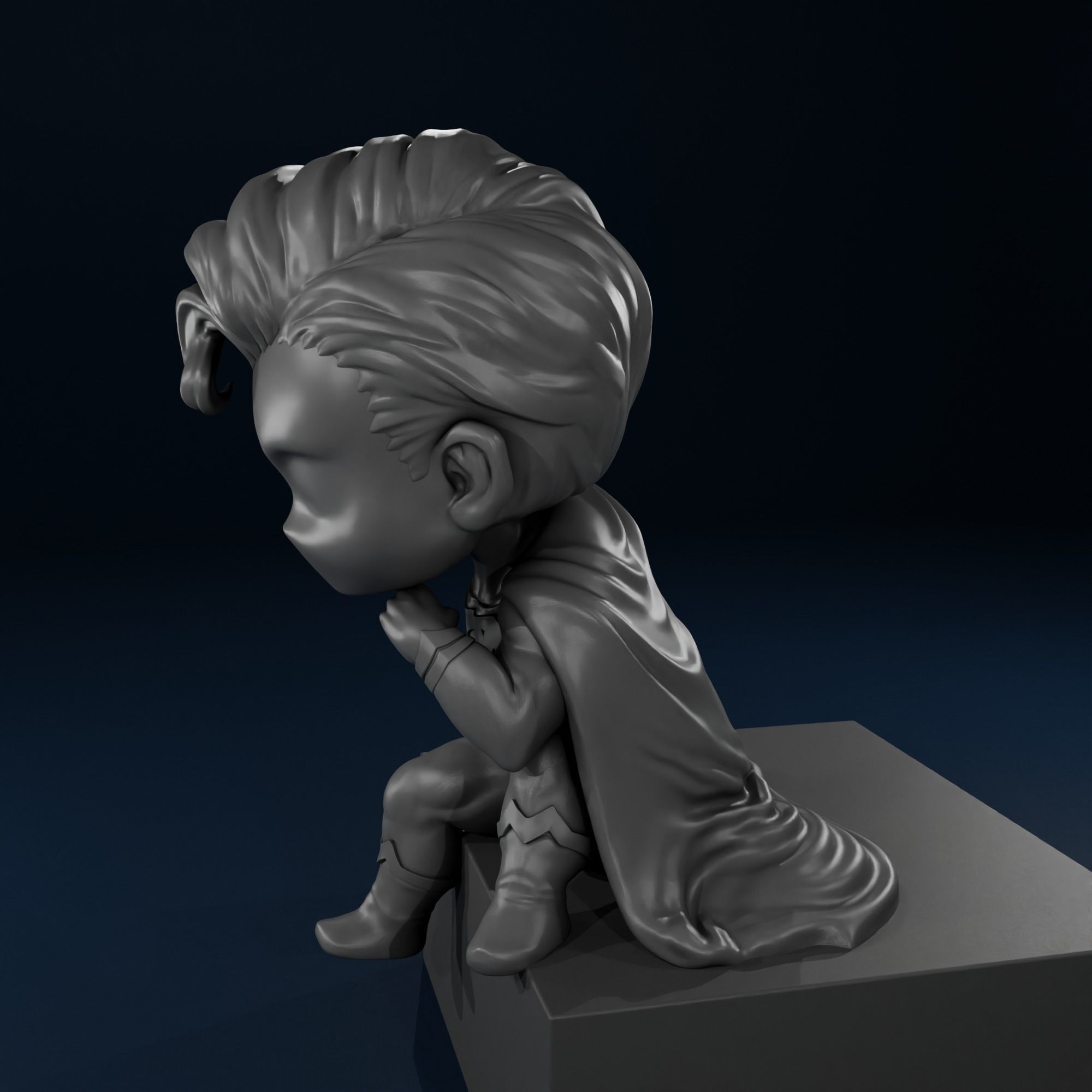 Chibi Superman 3D print model_7