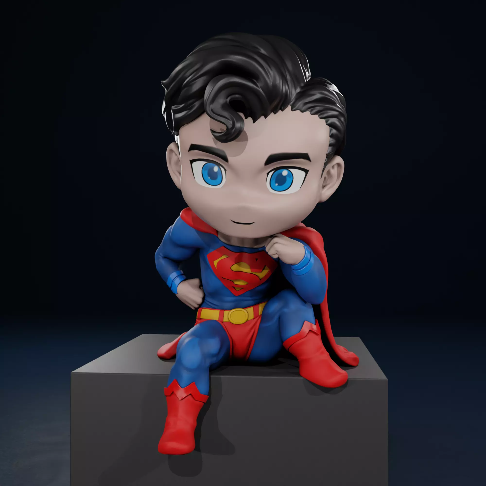 Chibi Superman 3D print model_0