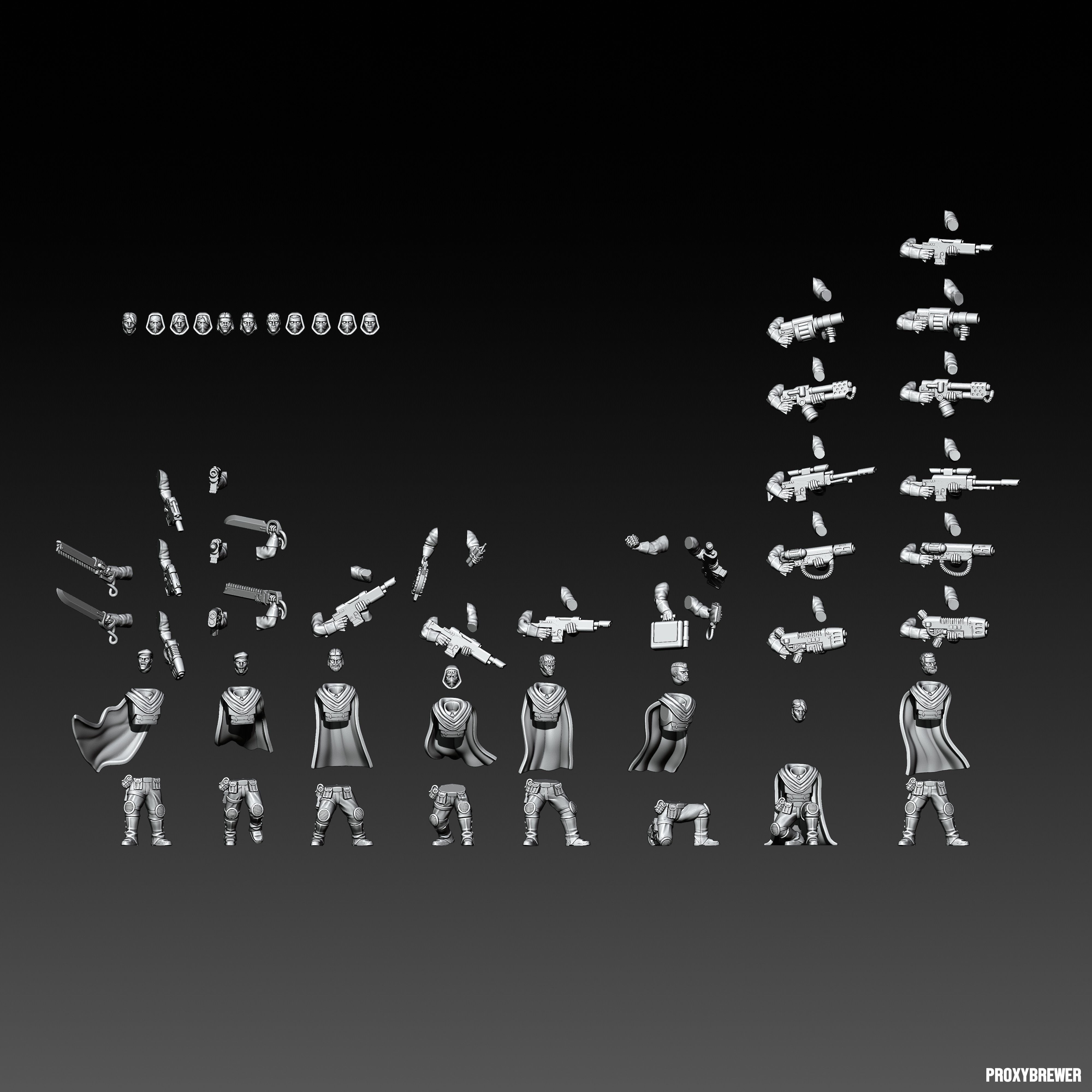 Infiltrators 3D print model_17