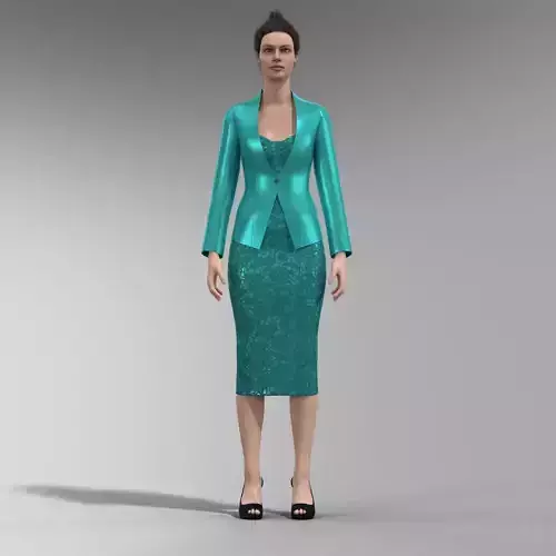 classic dress with jacket