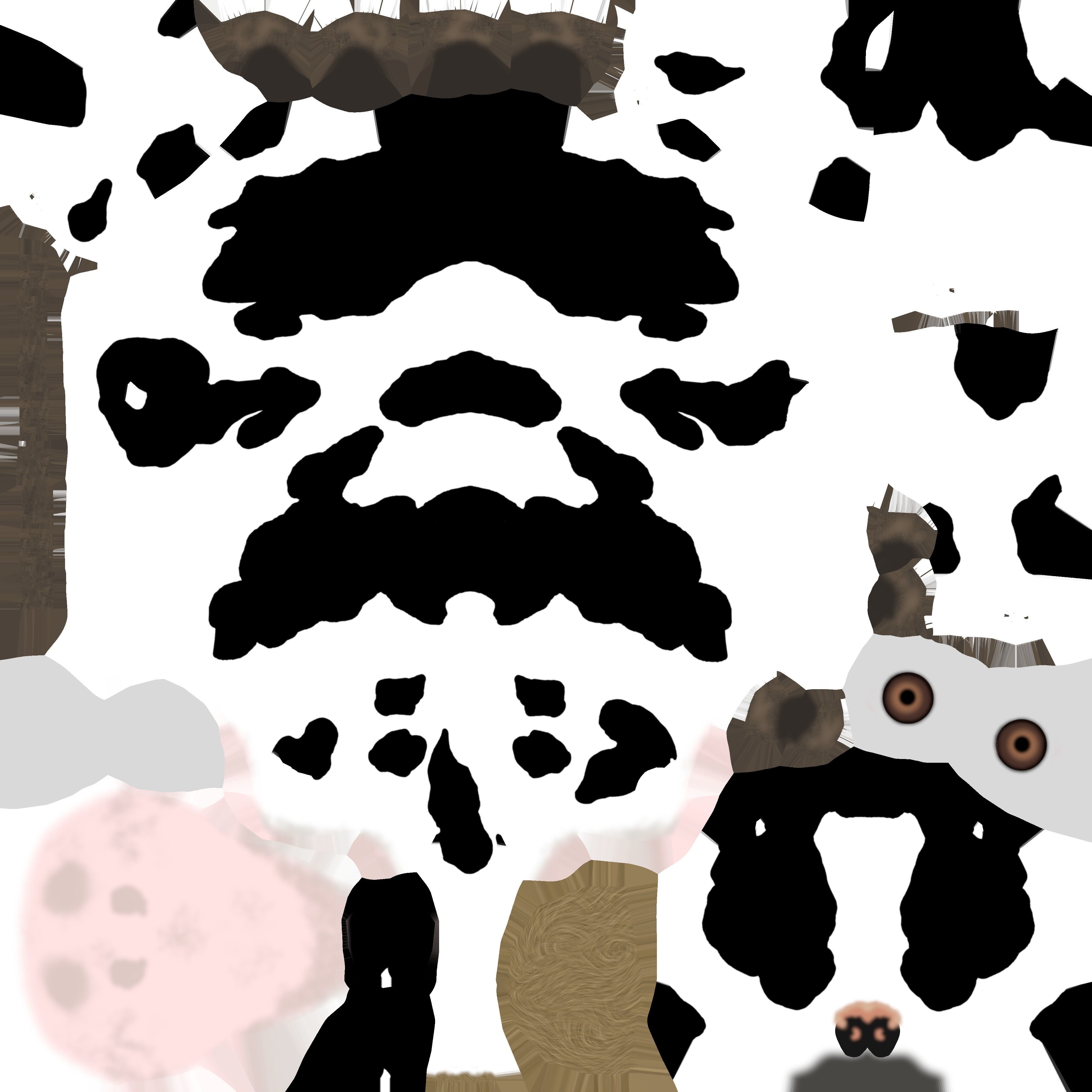Vaca-Cow Low-poly 3D model_9