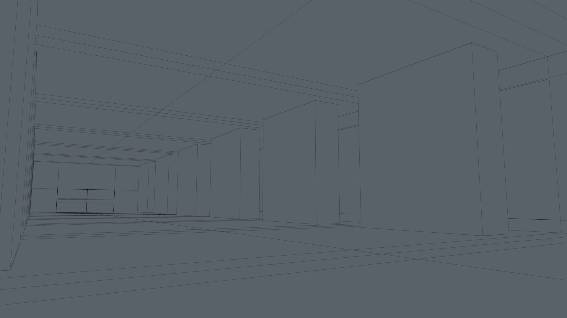 Sci Fi Warehouse Low-poly 3D model_29