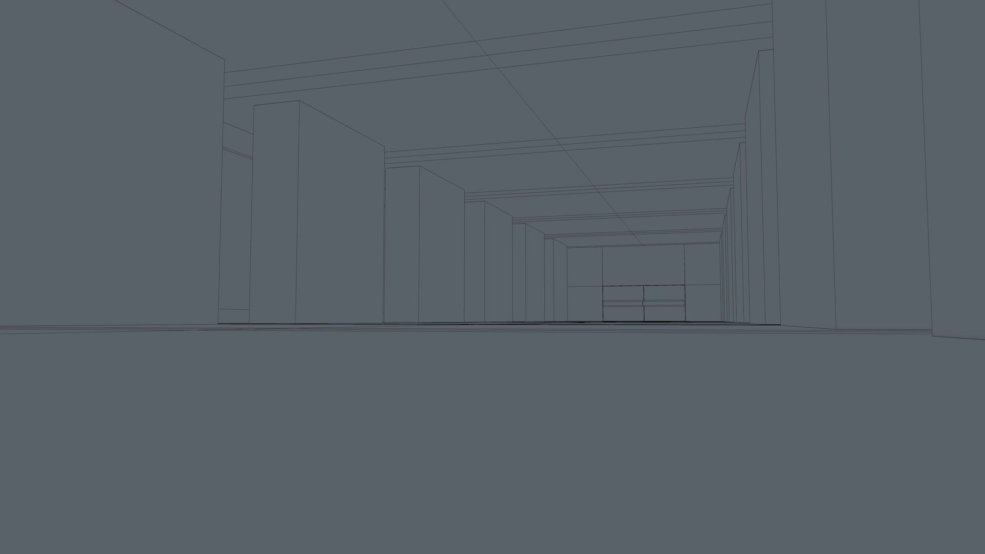 Sci Fi Warehouse Low-poly 3D model_27