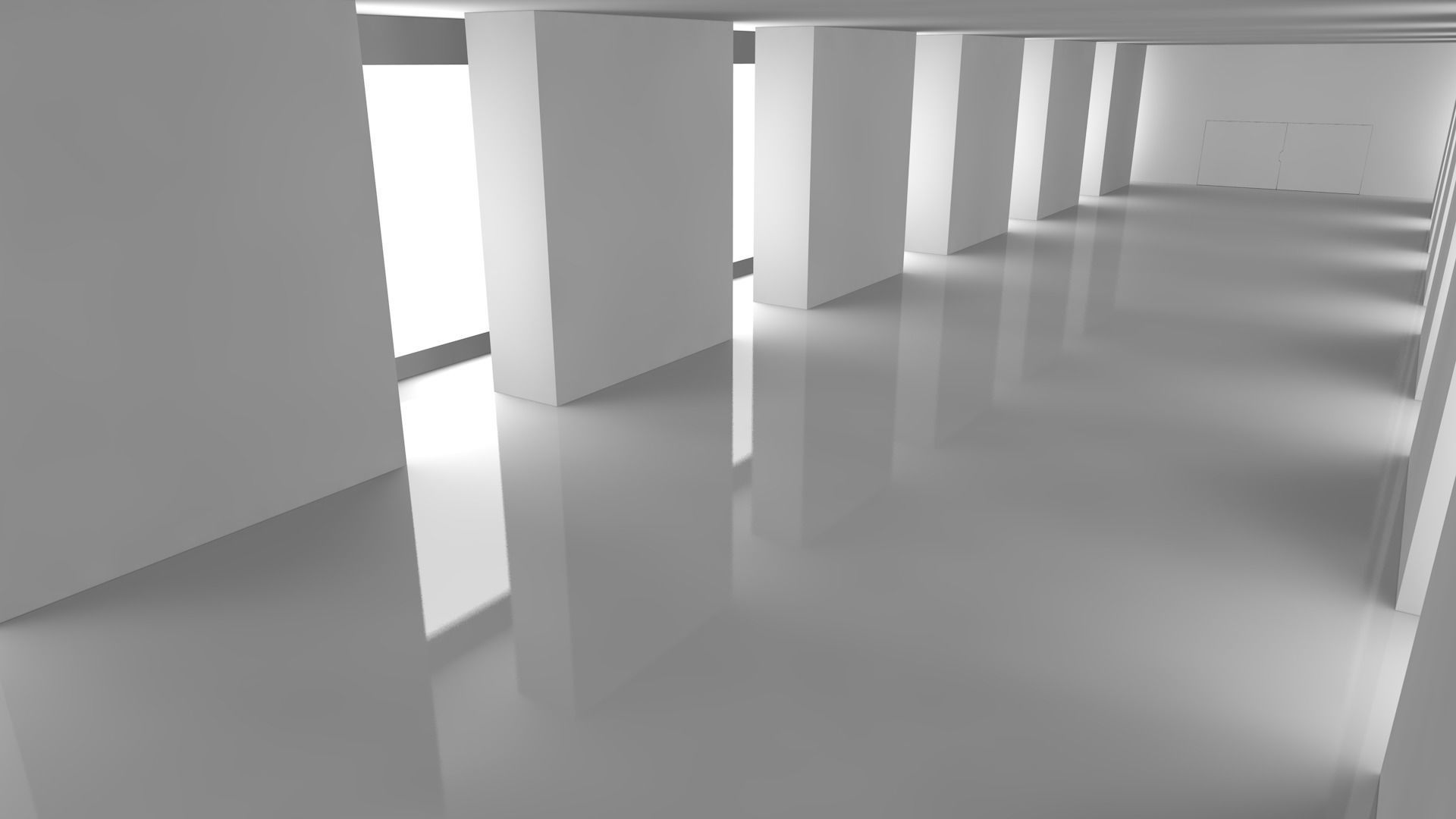 Sci Fi Warehouse Low-poly 3D model_10