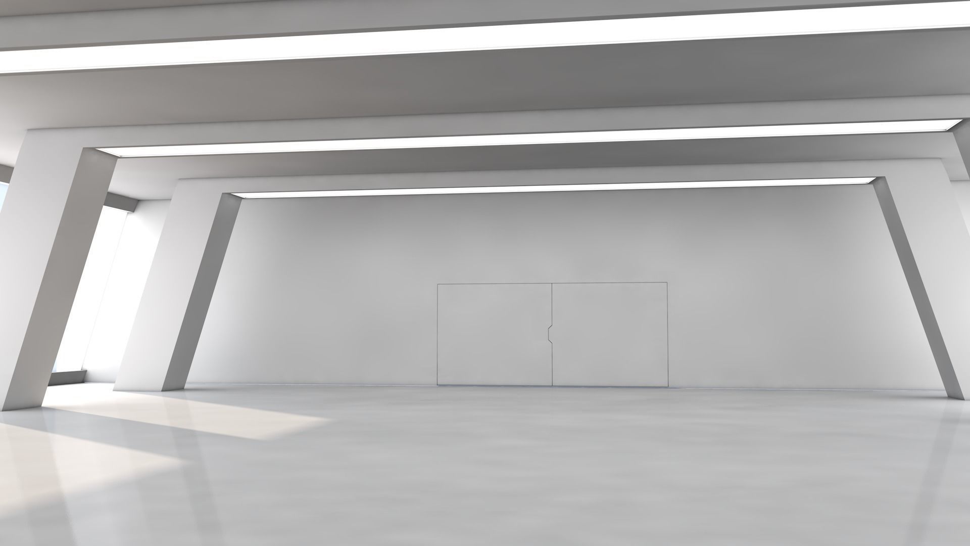 Sci Fi Warehouse Low-poly 3D model_13