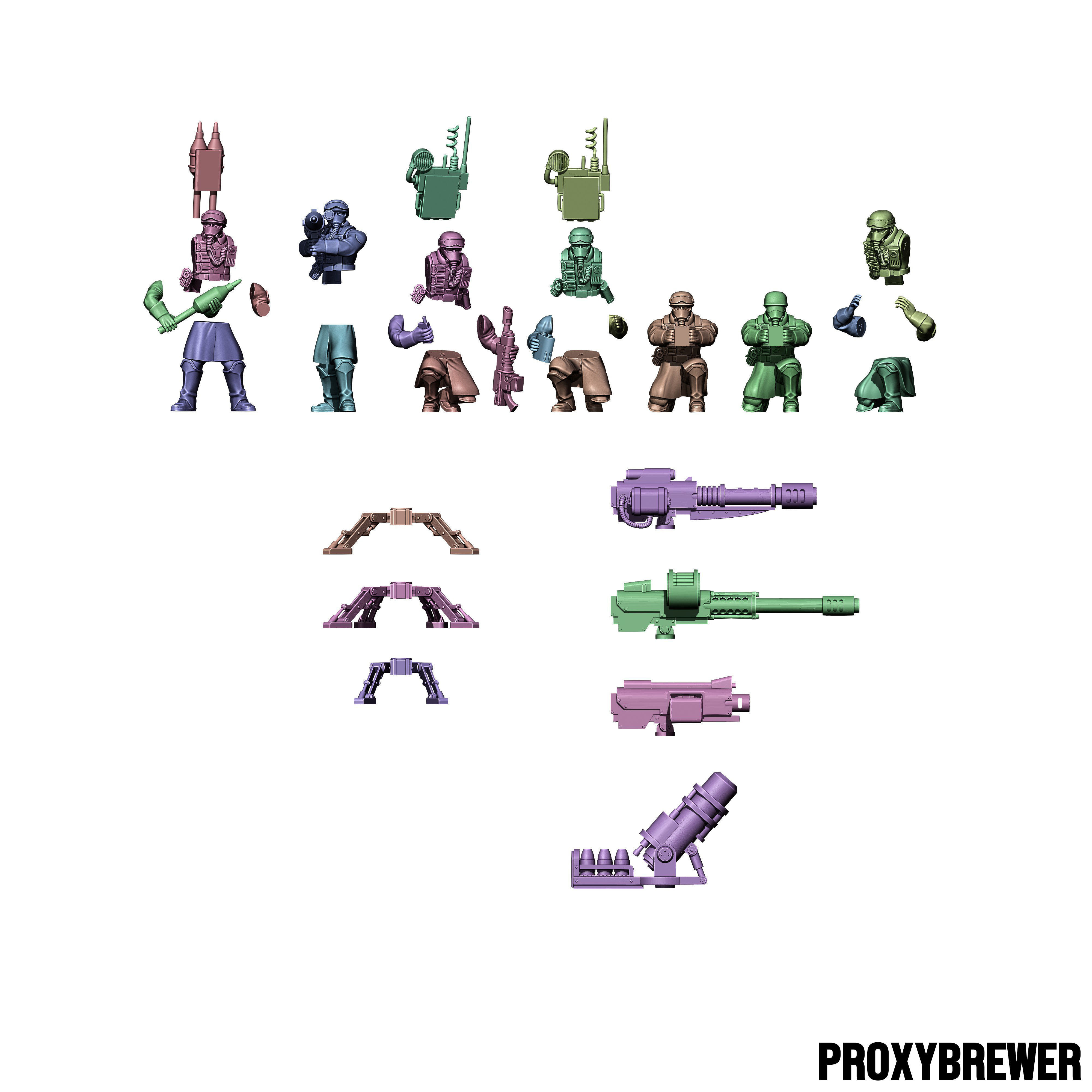 Deuterium Soldiers - Assault Team  3D print model_4